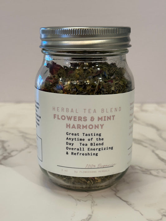 Flowers & Mint Harmony Herbal Tea Blend